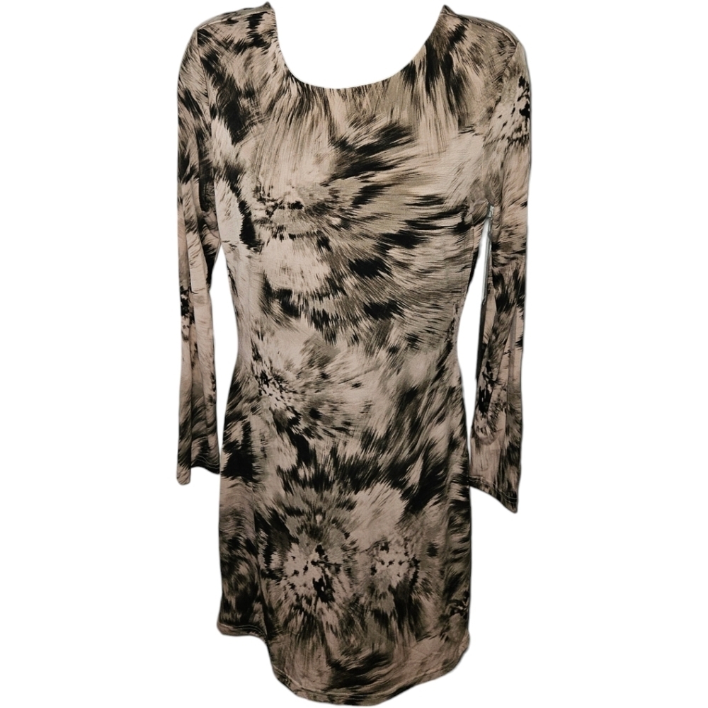 NWT Jennifer Lopez Rivera Chic Long Sleeve Bodycon Shift Dress